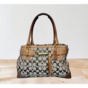 Y2K Coach 10508 Hampton Signature Satchel Bag